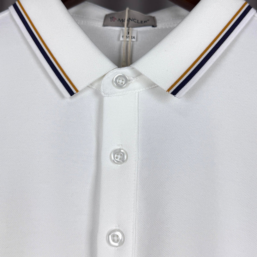 Moncler Classic Embroidered Long-Sleeve Polo Shirt