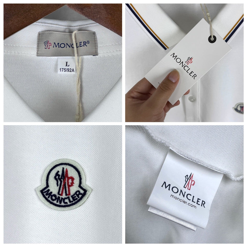 Moncler Classic Embroidered Long-Sleeve Polo Shirt