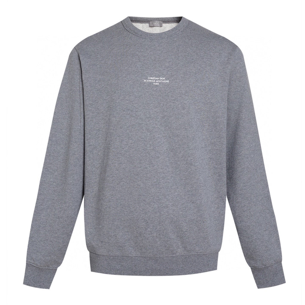 Dior Montaigne Slogan Print Crewneck Sweatshirt – 2025 Winter Collection