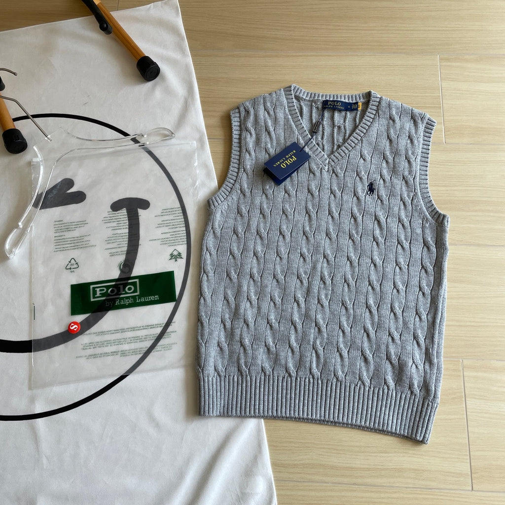 Ralph Lauren V-Neck Cable Knit Vest