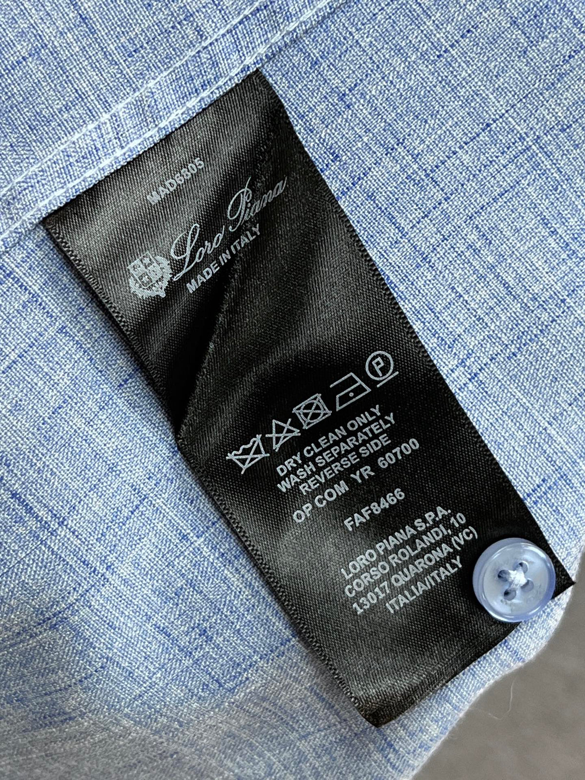 Loro Piana Men's Casual Long Sleeve Shirt – Autumn/Winter Collection