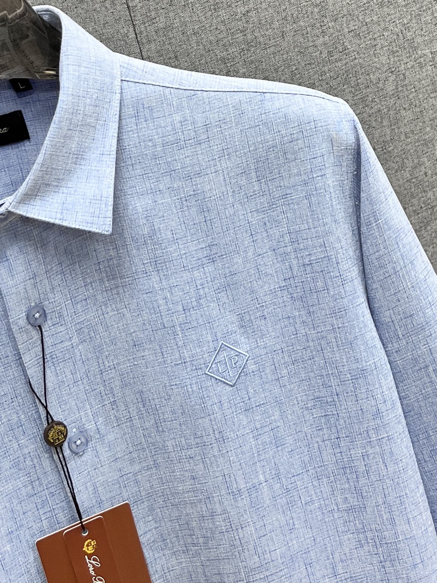 Loro Piana Men's Casual Long Sleeve Shirt – Autumn/Winter Collection