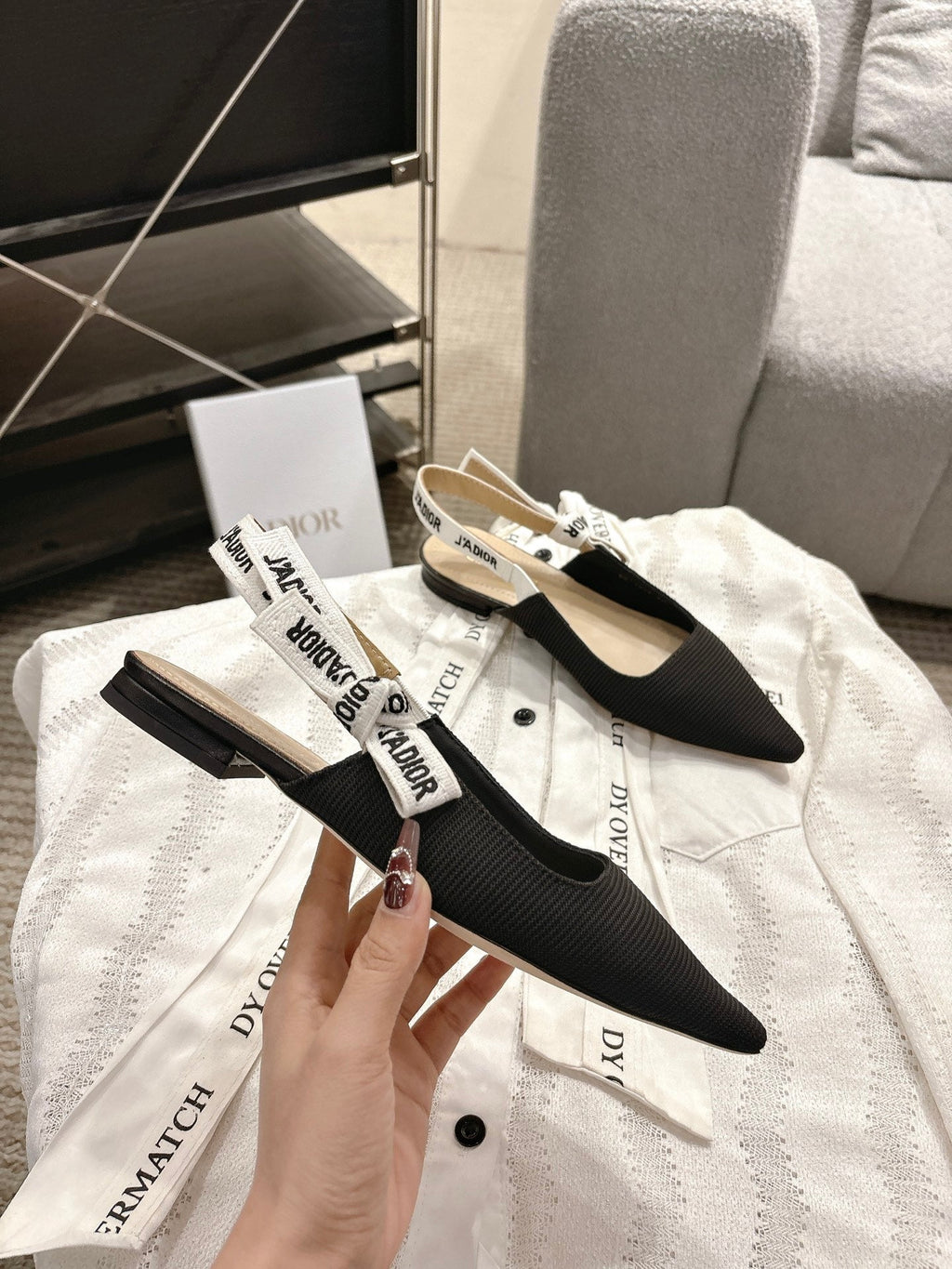 Dior J'Adior Embroidered Kitten Heel Sandals