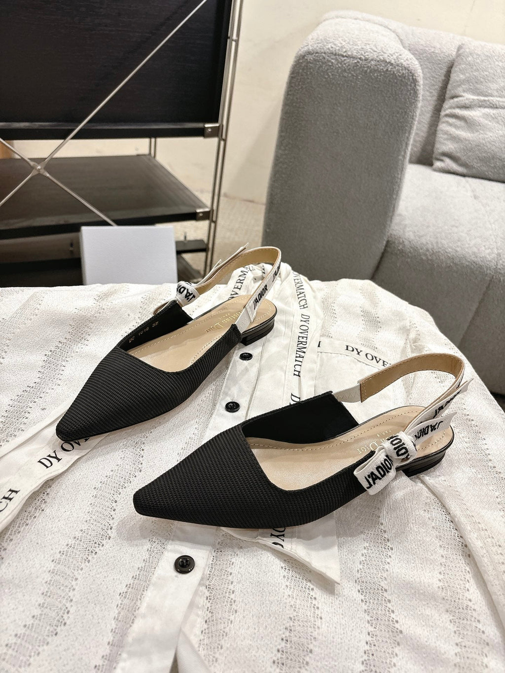 Dior J'Adior Embroidered Kitten Heel Sandals