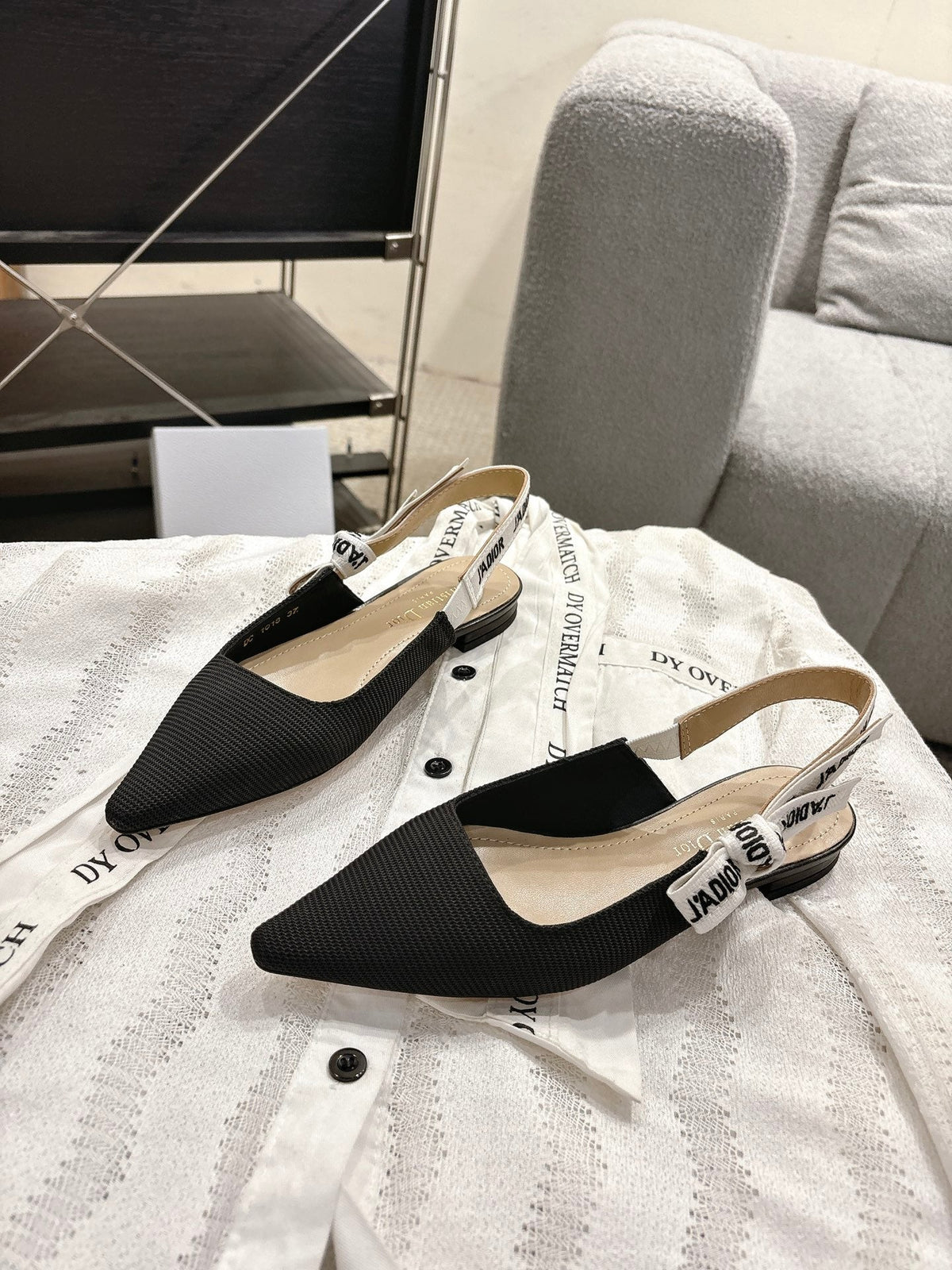 Dior J'Adior Embroidered Kitten Heel Sandals