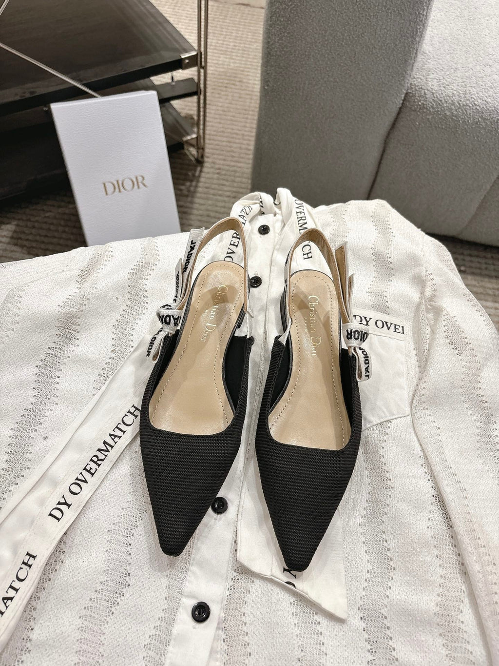 Dior J'Adior Embroidered Kitten Heel Sandals
