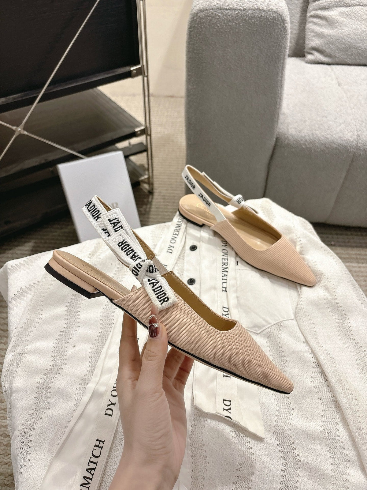 Dior J'Adior Embroidered Kitten Heel Sandals