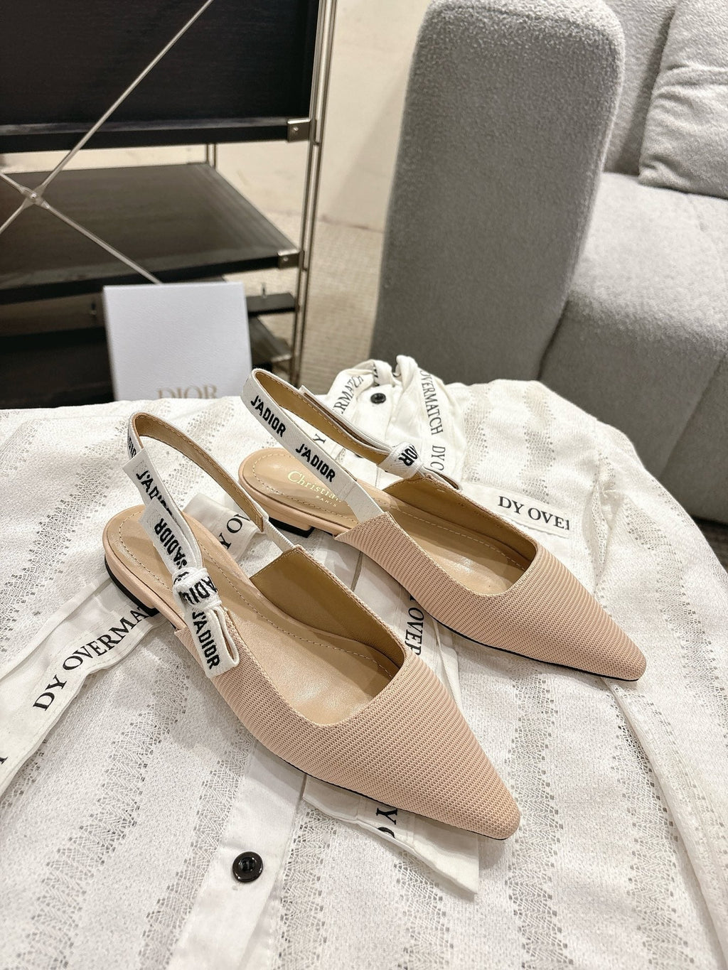 Dior J'Adior Embroidered Kitten Heel Sandals