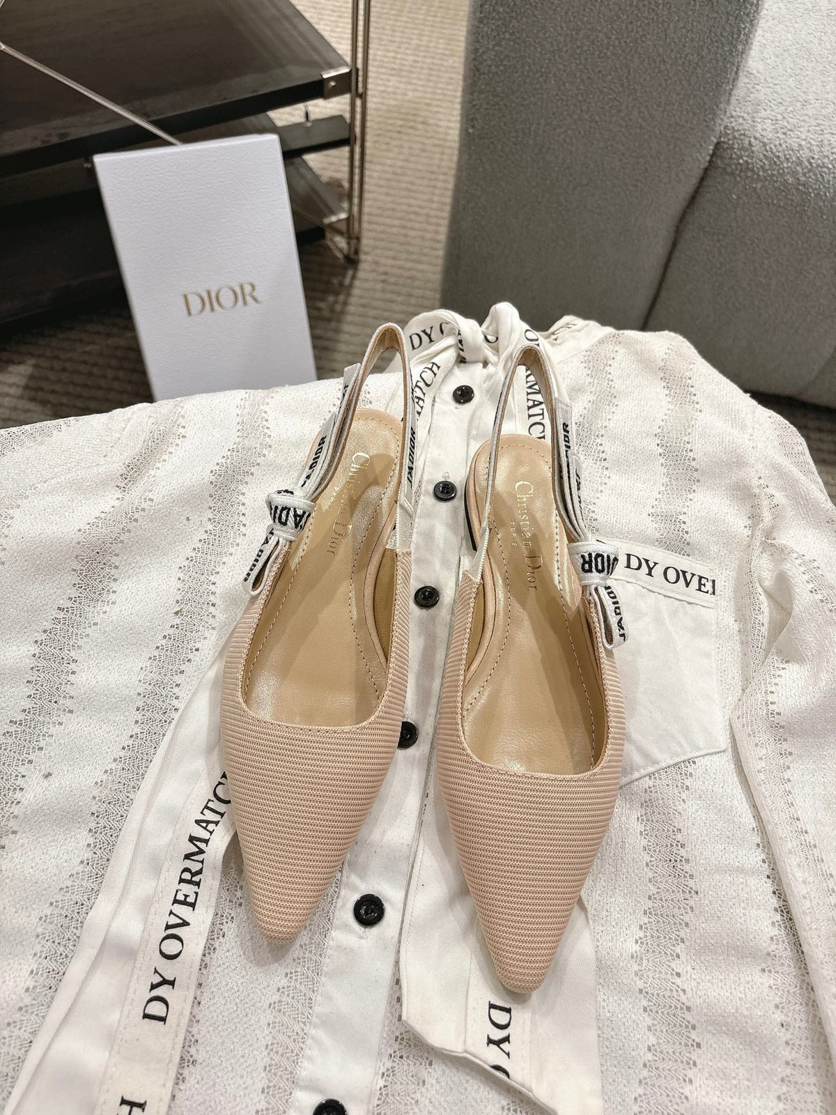Dior J'Adior Embroidered Kitten Heel Sandals