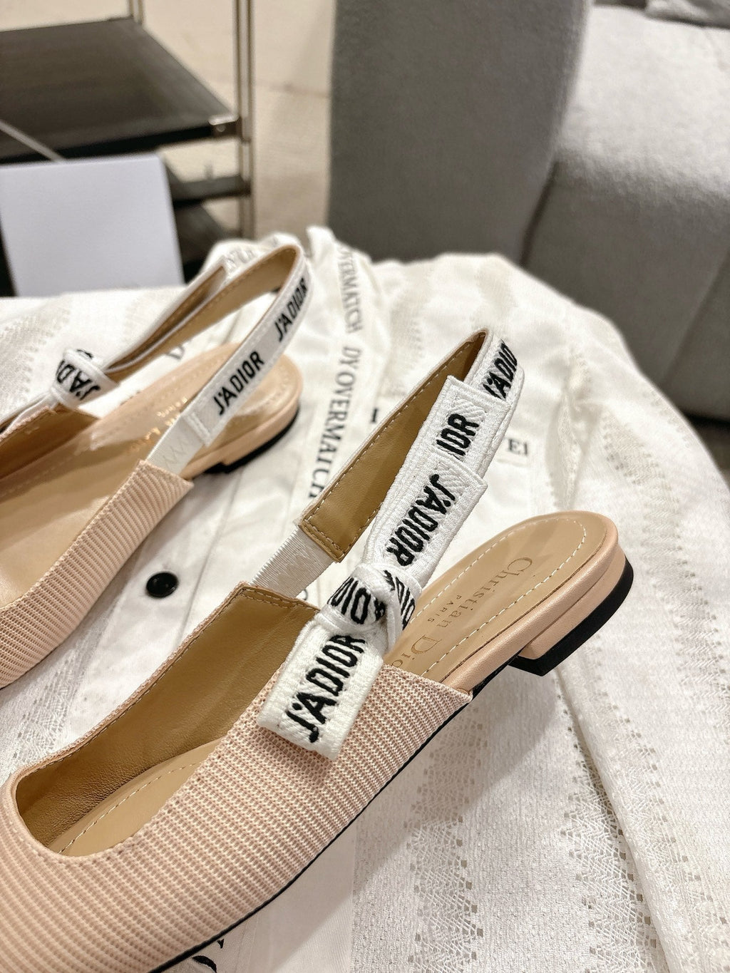 Dior J'Adior Embroidered Kitten Heel Sandals