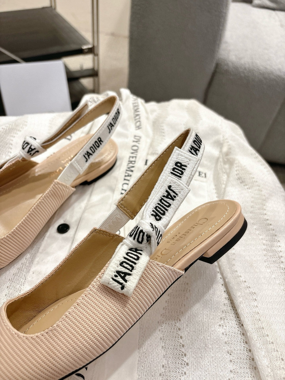 Dior J'Adior Embroidered Kitten Heel Sandals