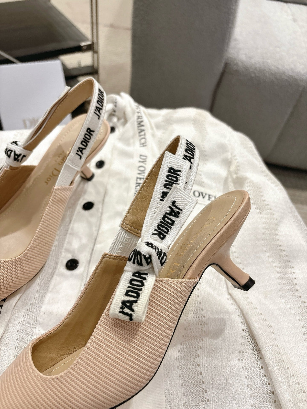 Dior J'Adior Embroidered Kitten Heel Sandals