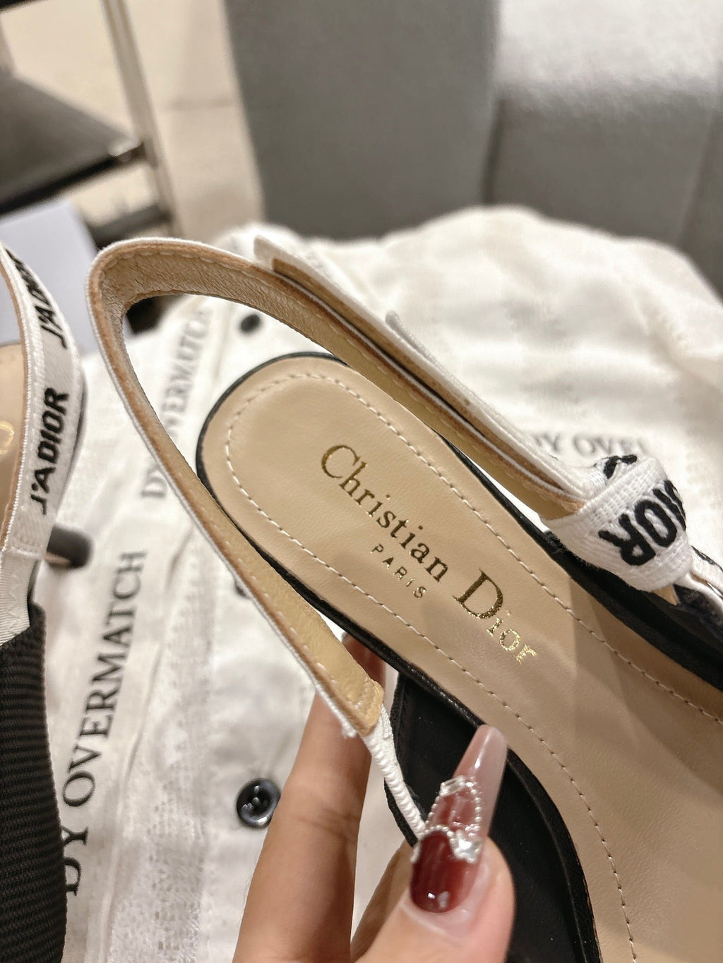 Dior J'Adior Embroidered Kitten Heel Sandals