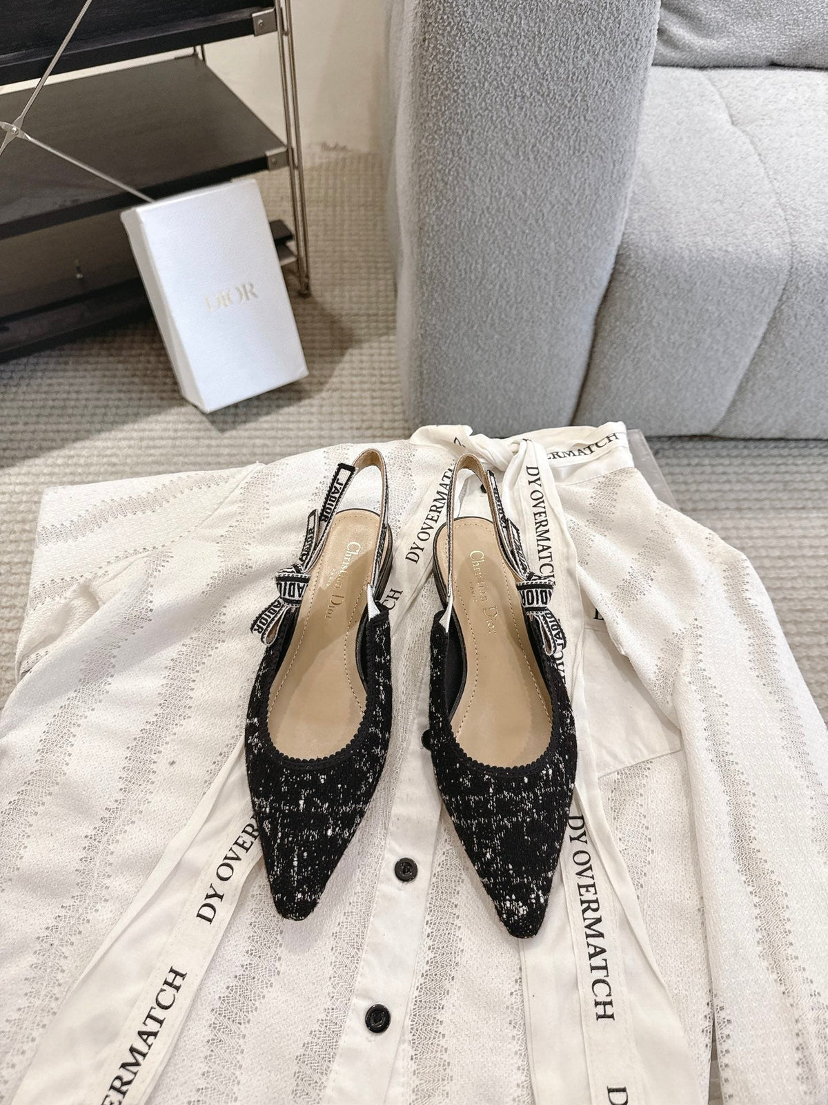 Dior J'Adior Embroidered Kitten Heel Sandals