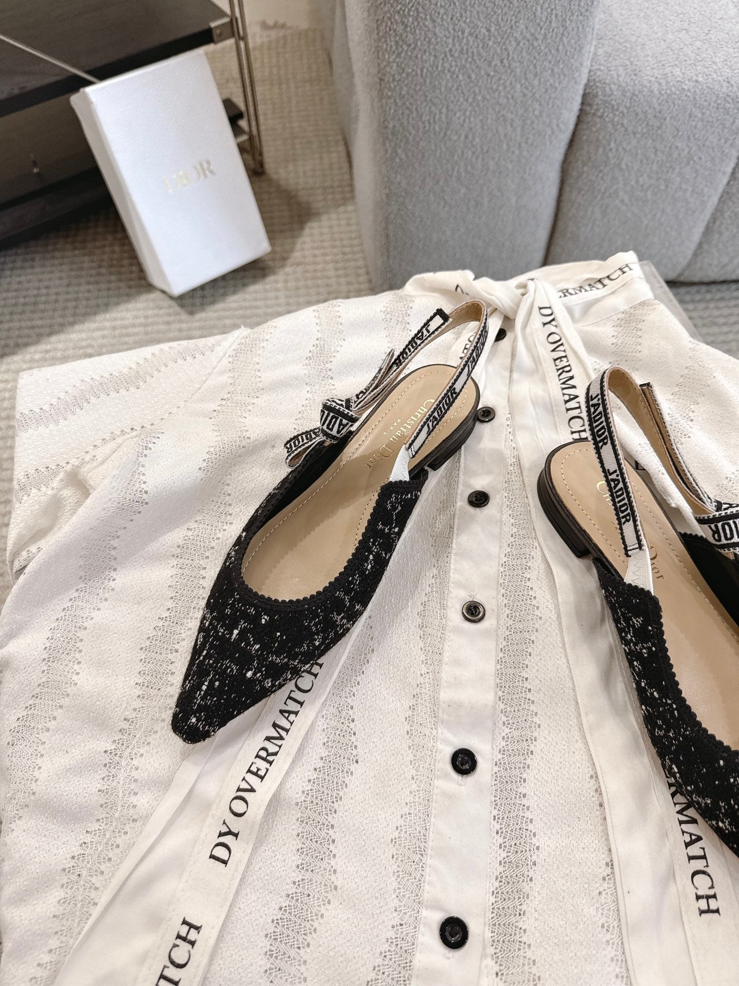 Dior J'Adior Embroidered Kitten Heel Sandals