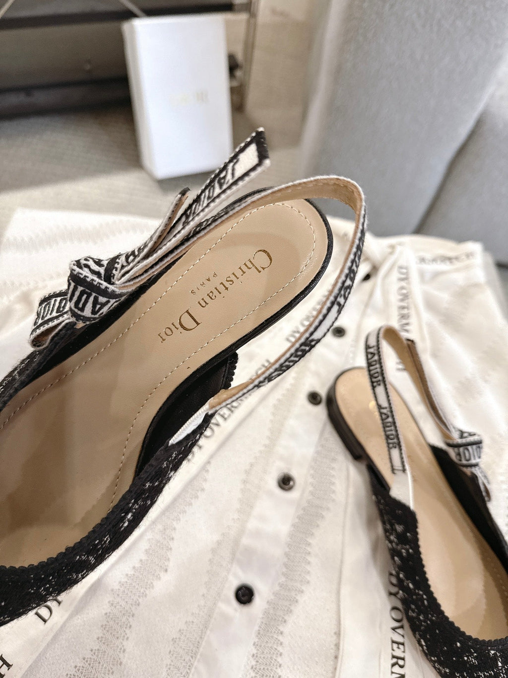 Dior J'Adior Embroidered Kitten Heel Sandals