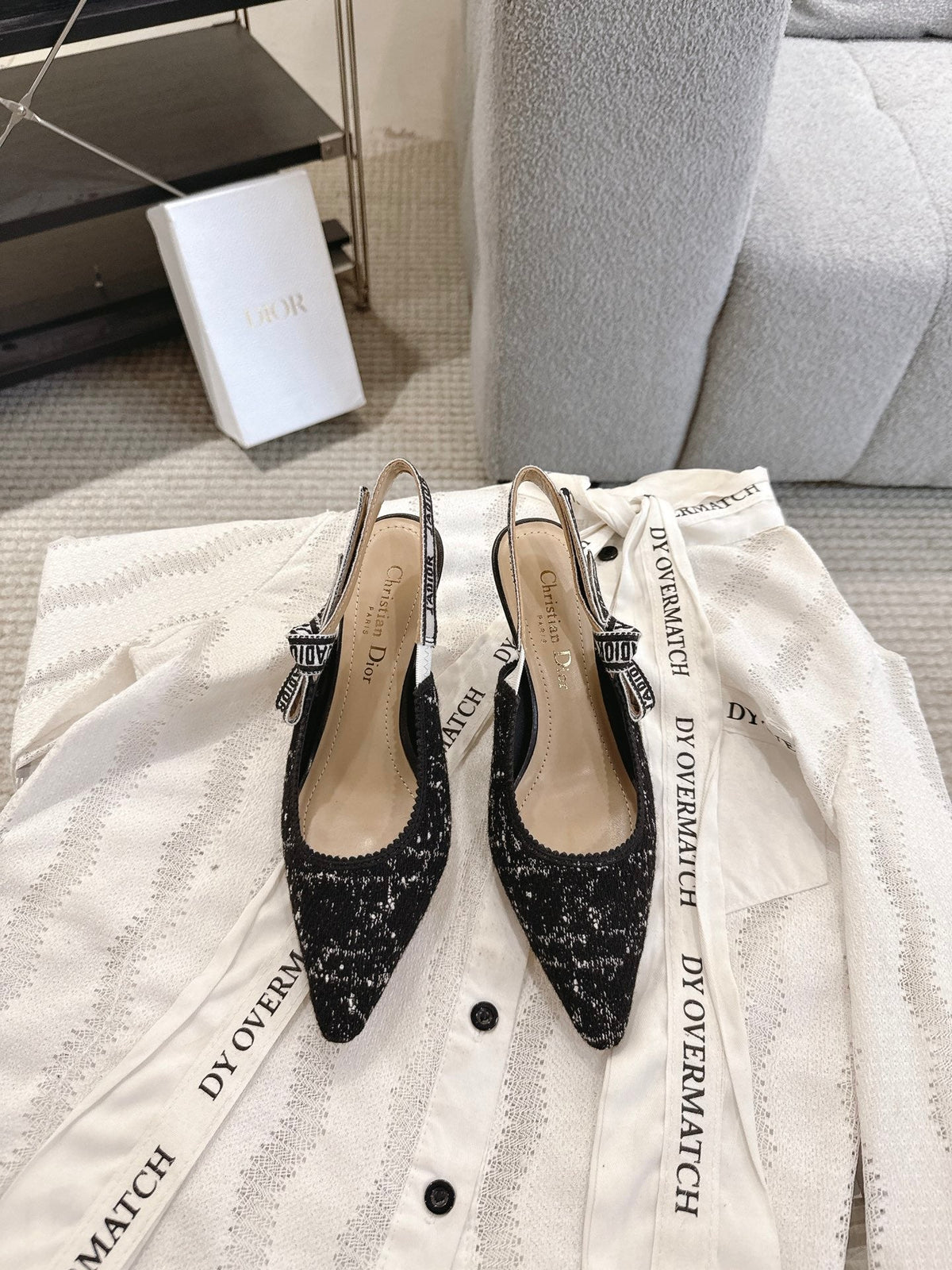 Dior J'Adior Embroidered Kitten Heel Sandals