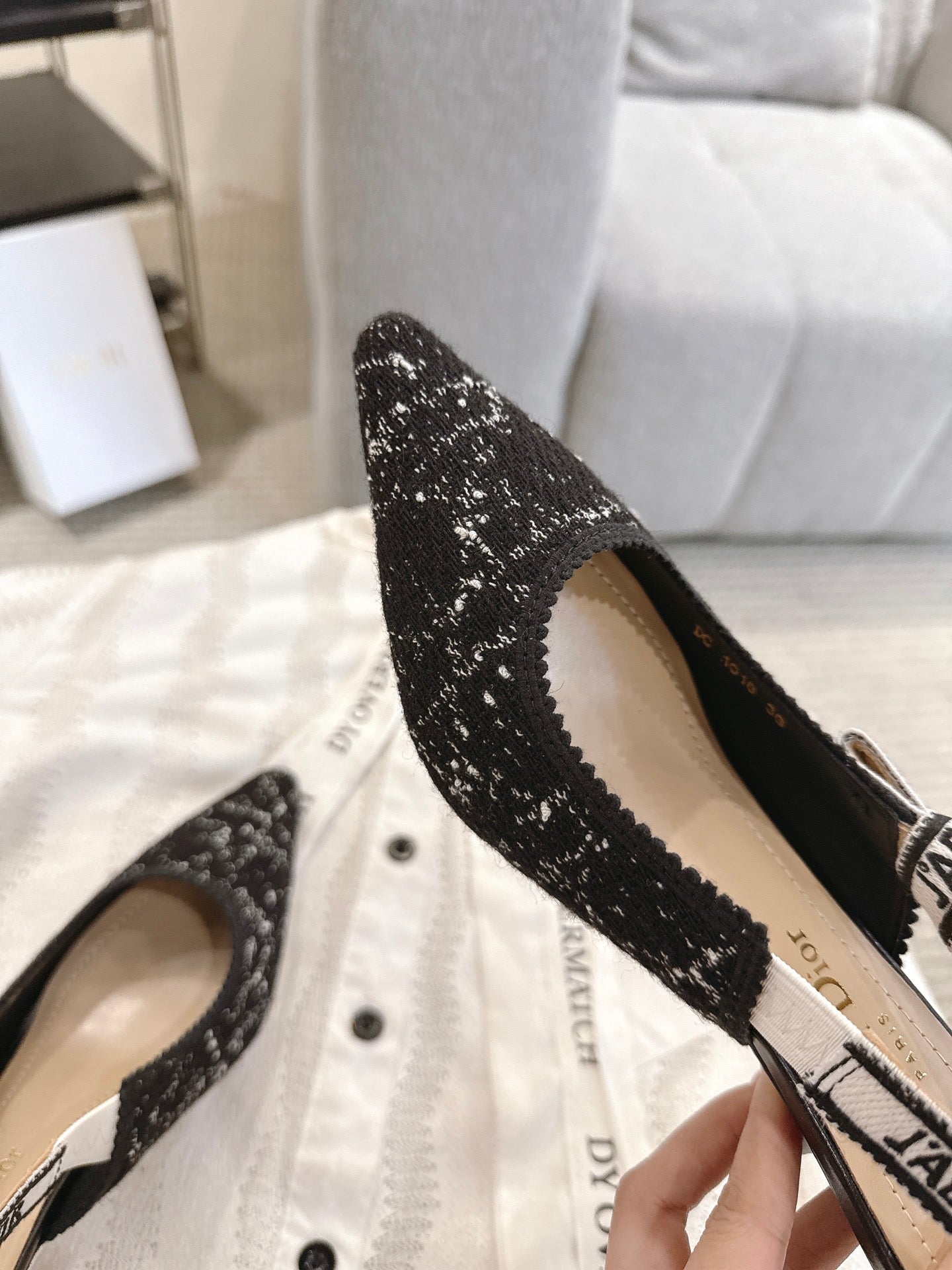 Dior J'Adior Embroidered Kitten Heel Sandals
