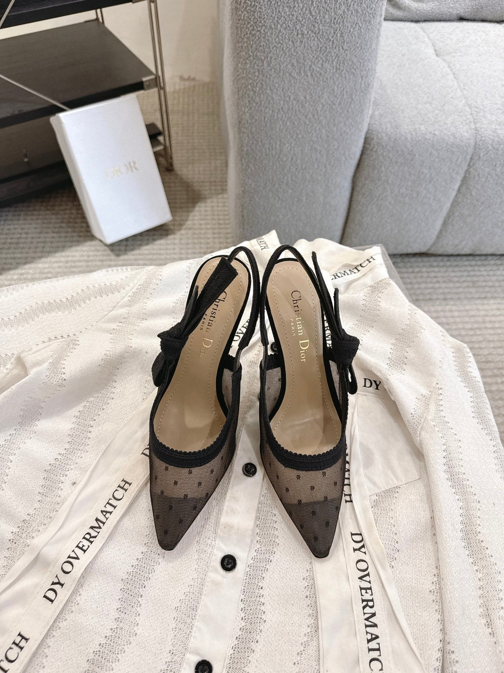 Dior J'Adior Patent Leather Kitten Heel Sandals