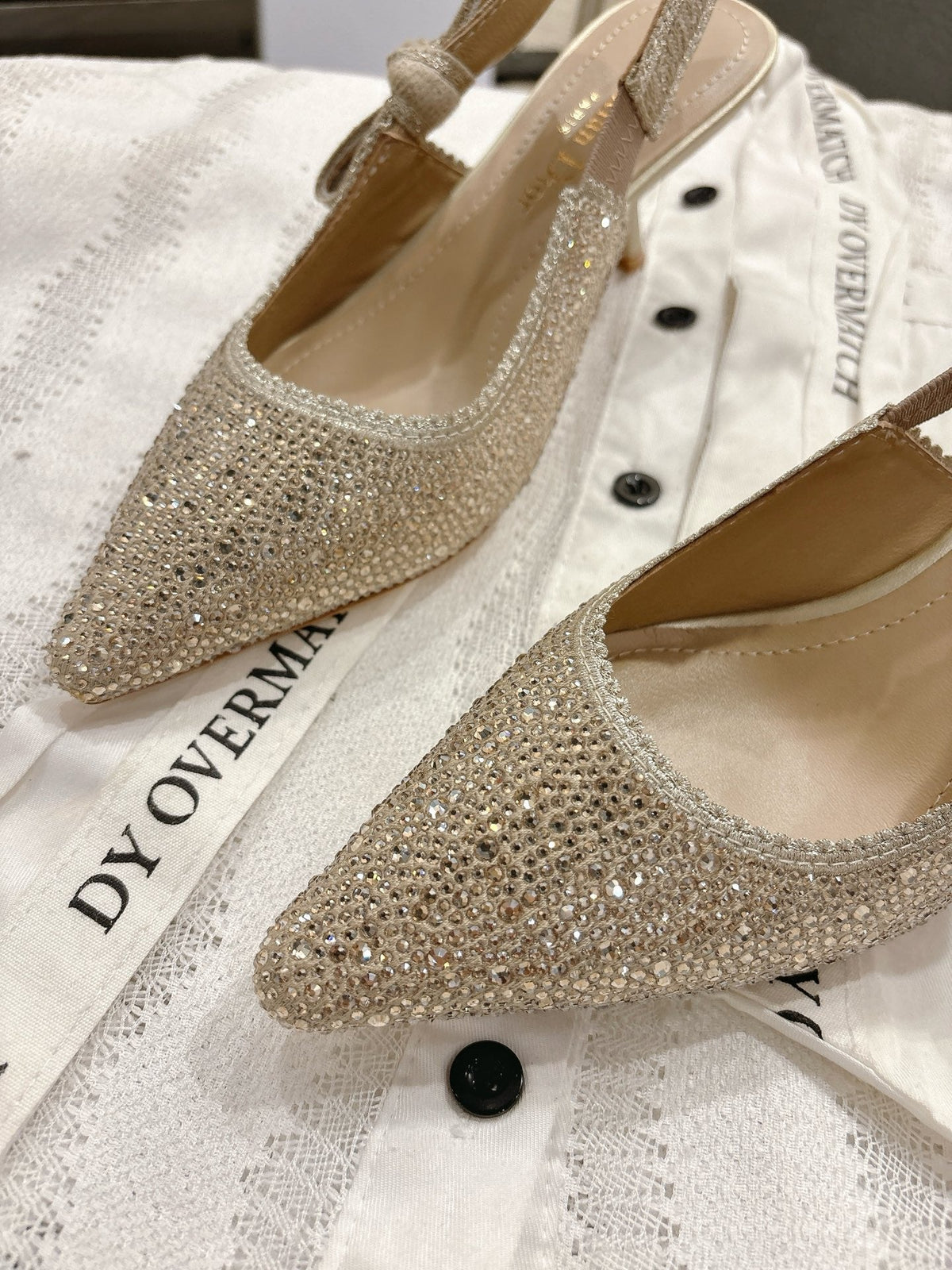 Dior J'Adior Embroidered Strap Kitten Heel Sandals