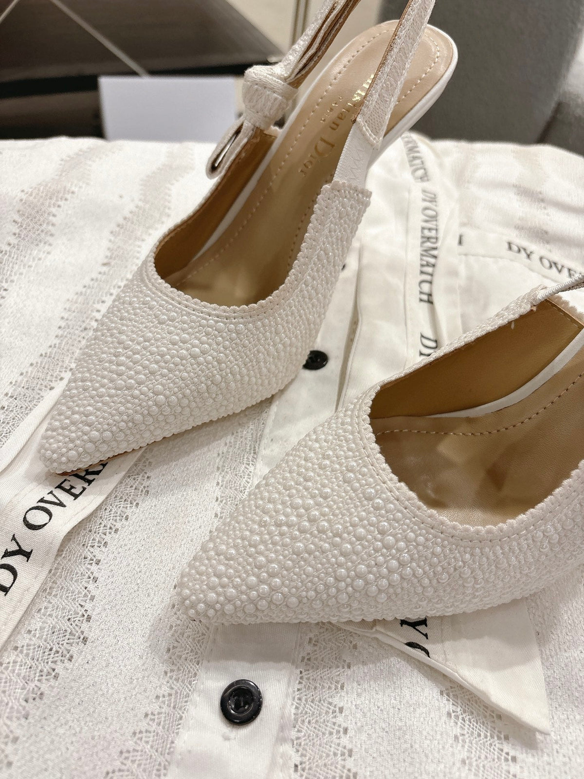 Dior J'Adior Embroidered Strap Kitten Heel Sandals
