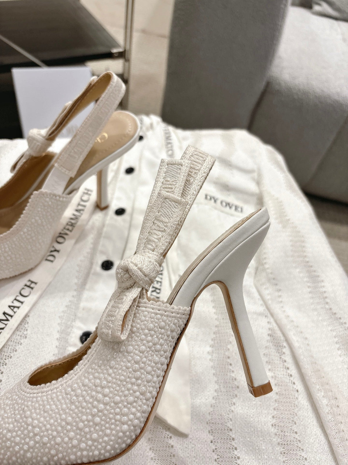 Dior J'Adior Embroidered Strap Kitten Heel Sandals