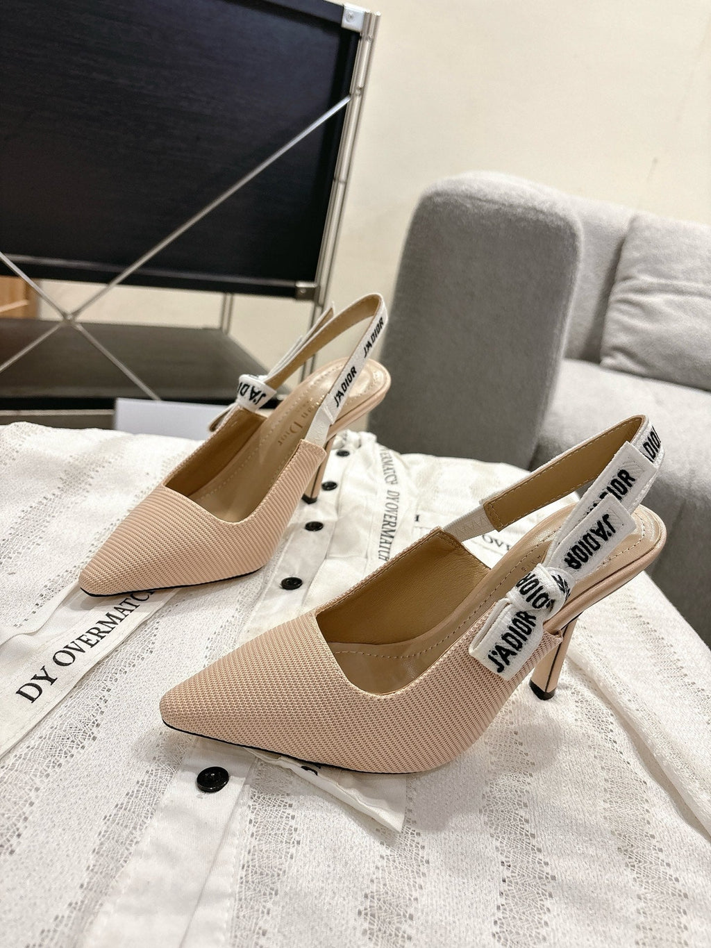 Dior J'Adior Embroidered Kitten Heel Sandals