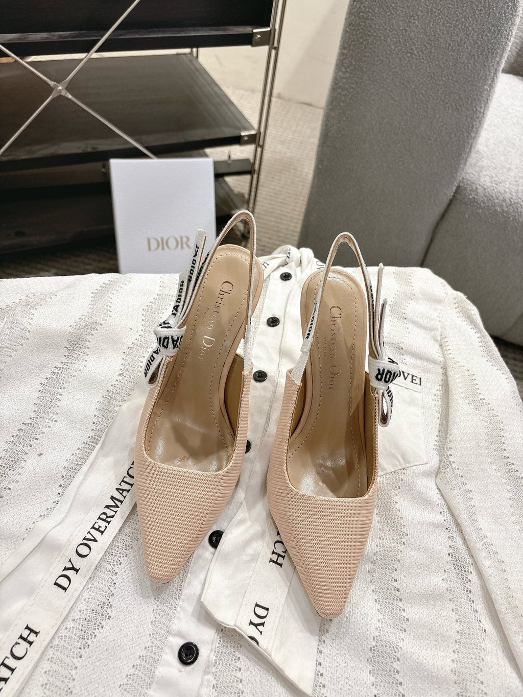 Dior J'Adior Embroidered Kitten Heel Sandals