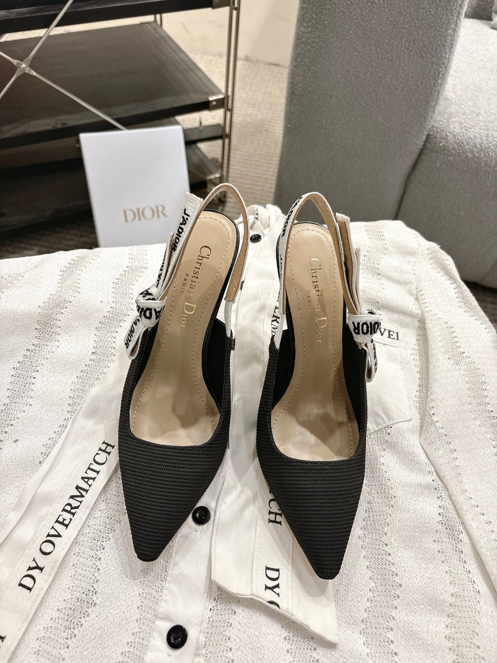 Dior J'Adior Embroidered Kitten Heel Sandals