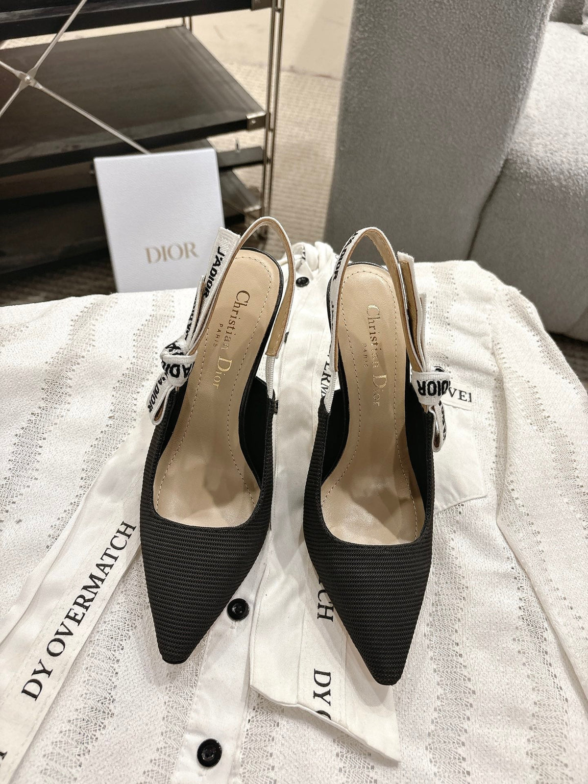 Dior J'Adior Embroidered Kitten Heel Sandals