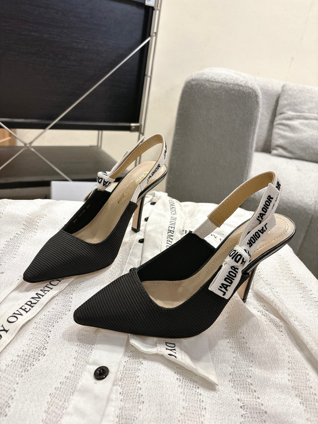 Dior J'Adior Embroidered Kitten Heel Sandals