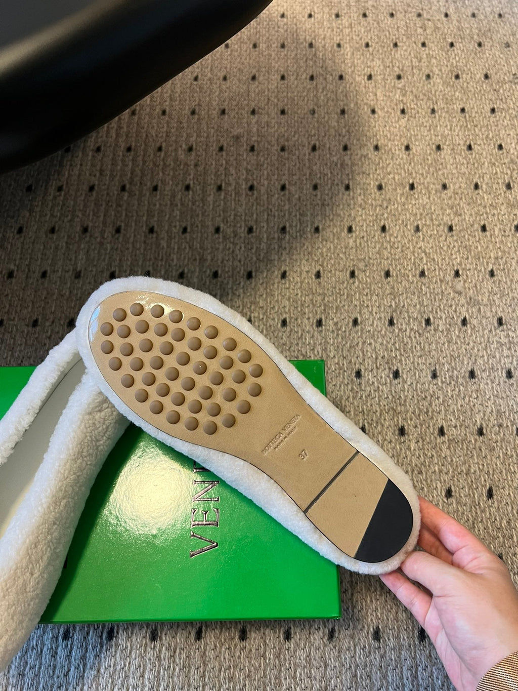 Bottega Veneta Furry Ballet Flats – 25SS
