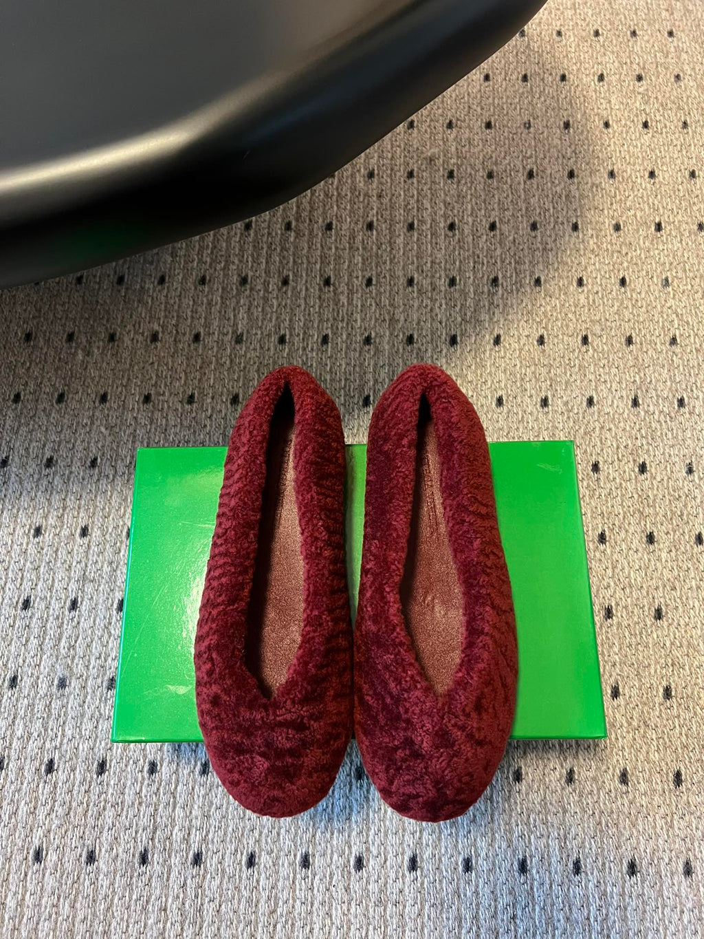 Bottega Veneta Furry Ballet Flats – 25SS