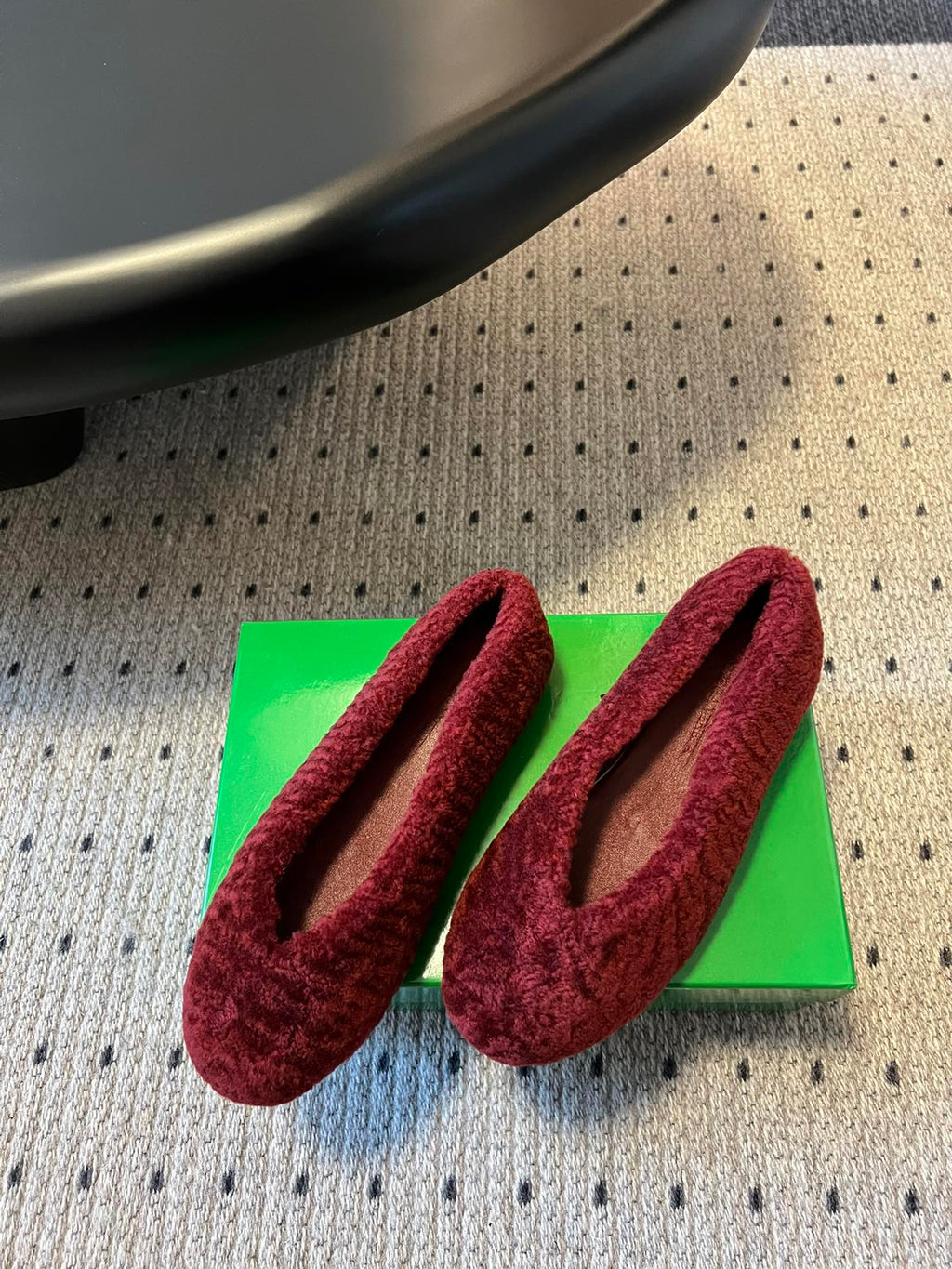 Bottega Veneta Furry Ballet Flats – 25SS