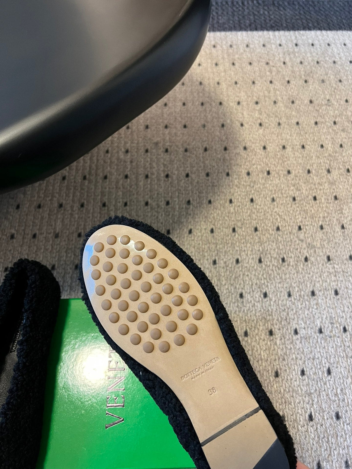 Bottega Veneta Furry Ballet Flats – 25SS