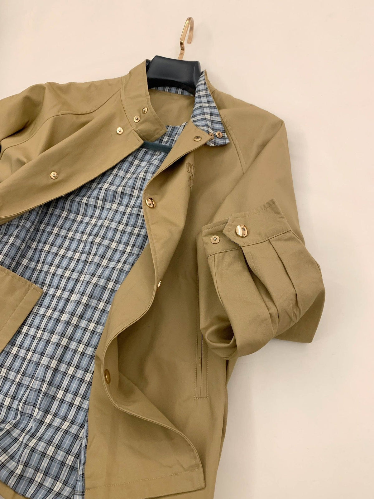 Miu Miu Plaid Trench Coat – 25FW