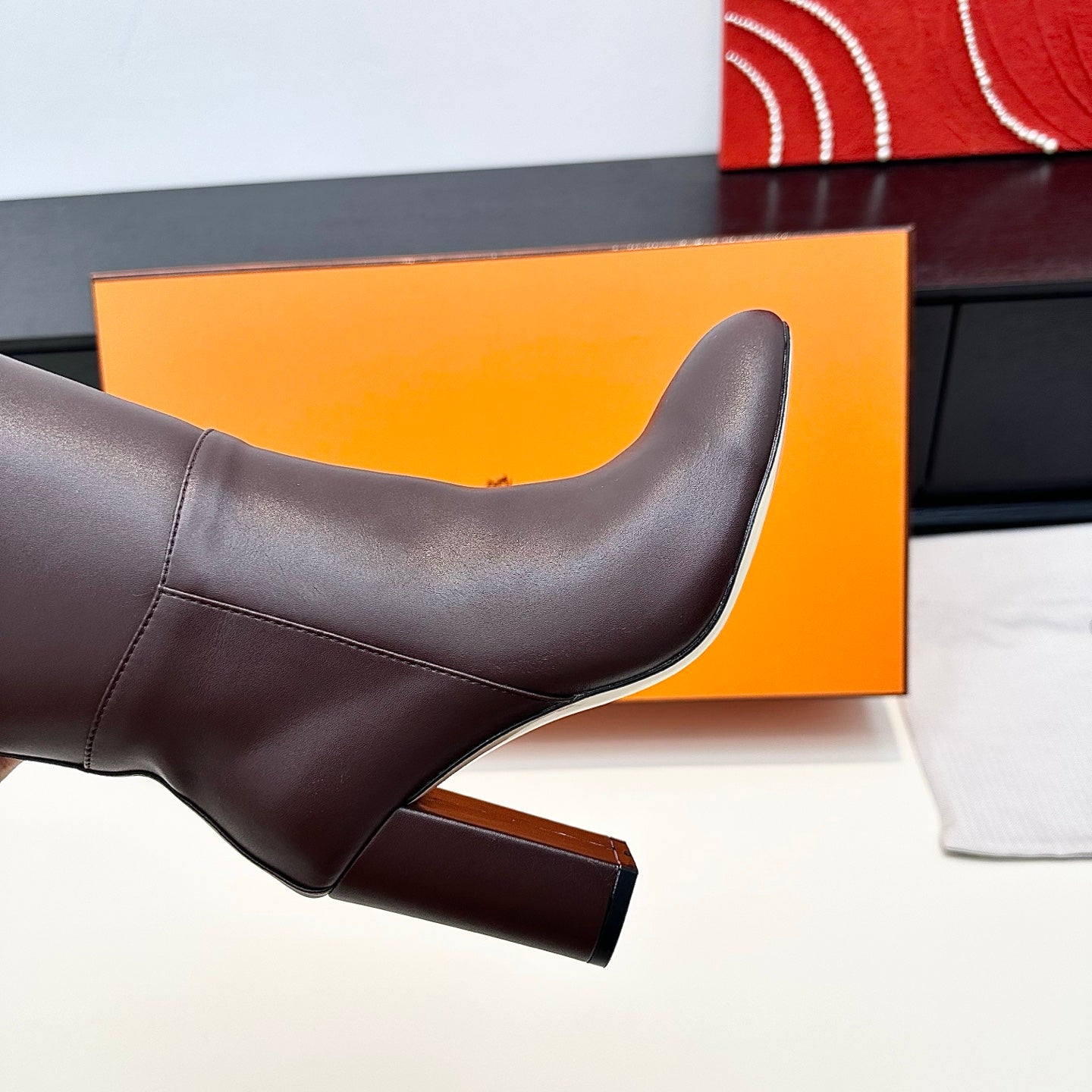 Hermès Kelly Buckle High Heel Knee-High Boots