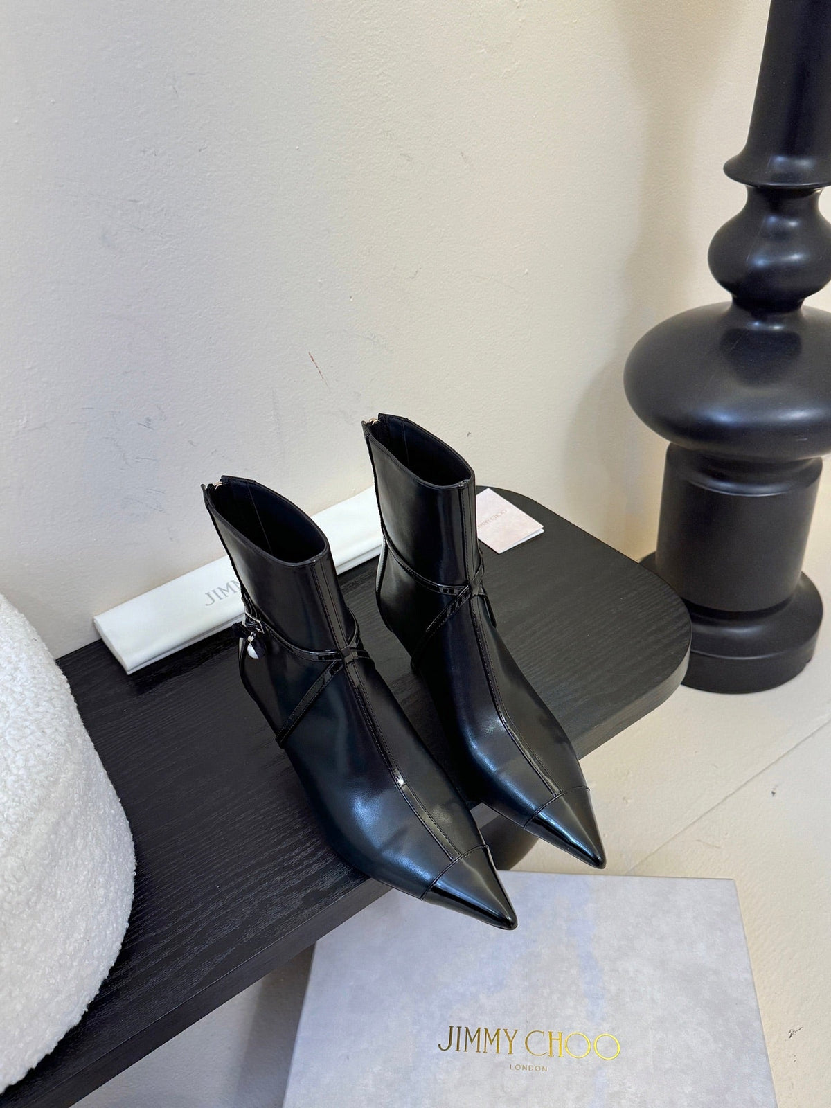 Jimmy Choo Pointed-Toe Ankle Boots