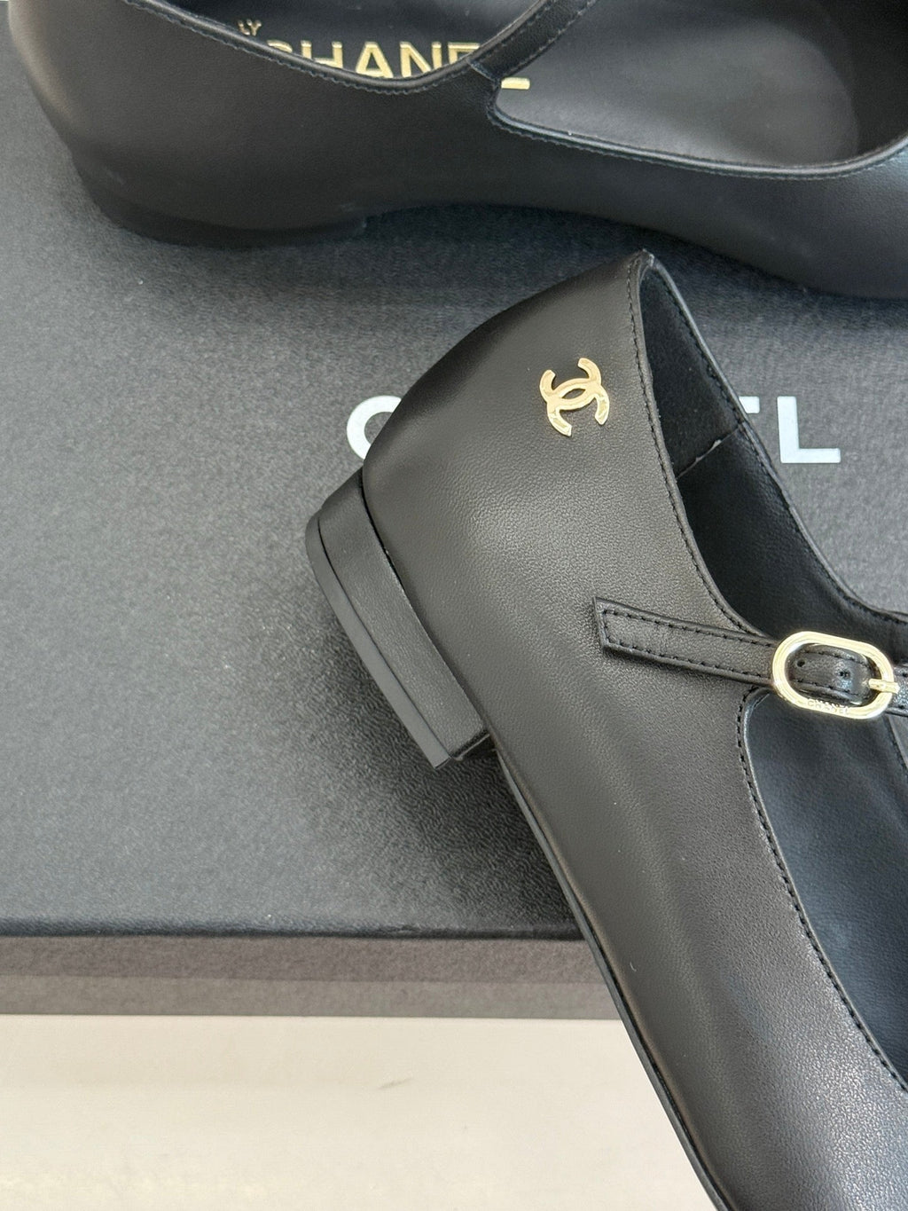 Chanel 25K Pointed Toe Mary Jane Flats