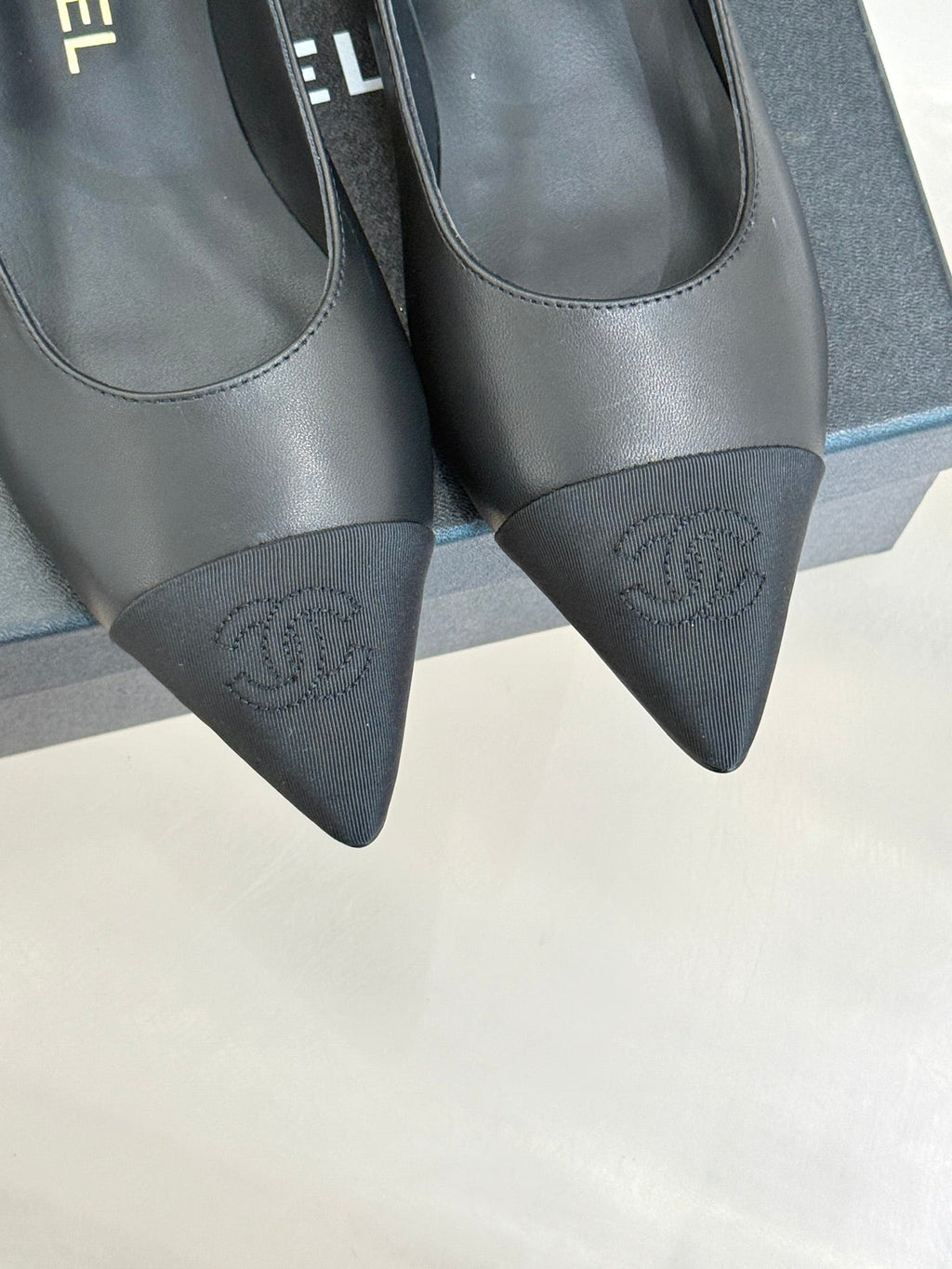 Chanel 25K Pointed Toe Mary Jane Flats
