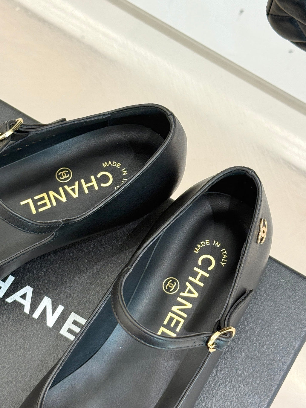 Chanel 25K Pointed Toe Mary Jane Flats