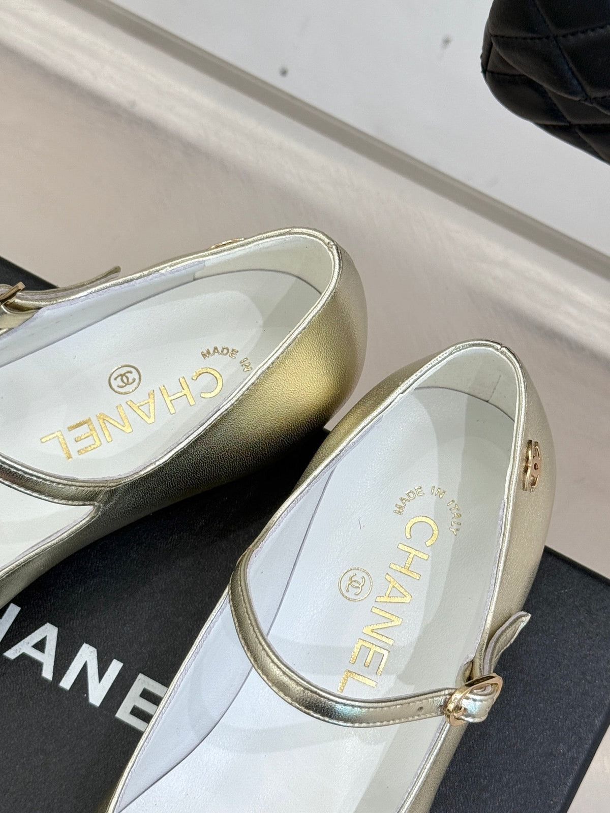 Chanel 25K Pointed Toe Mary Jane Flats