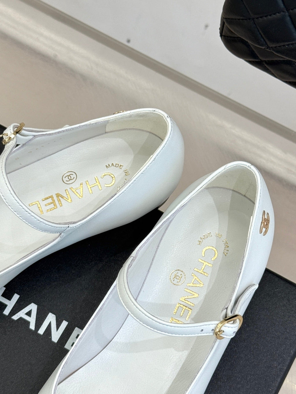 Chanel 25K Pointed Toe Mary Jane Flats