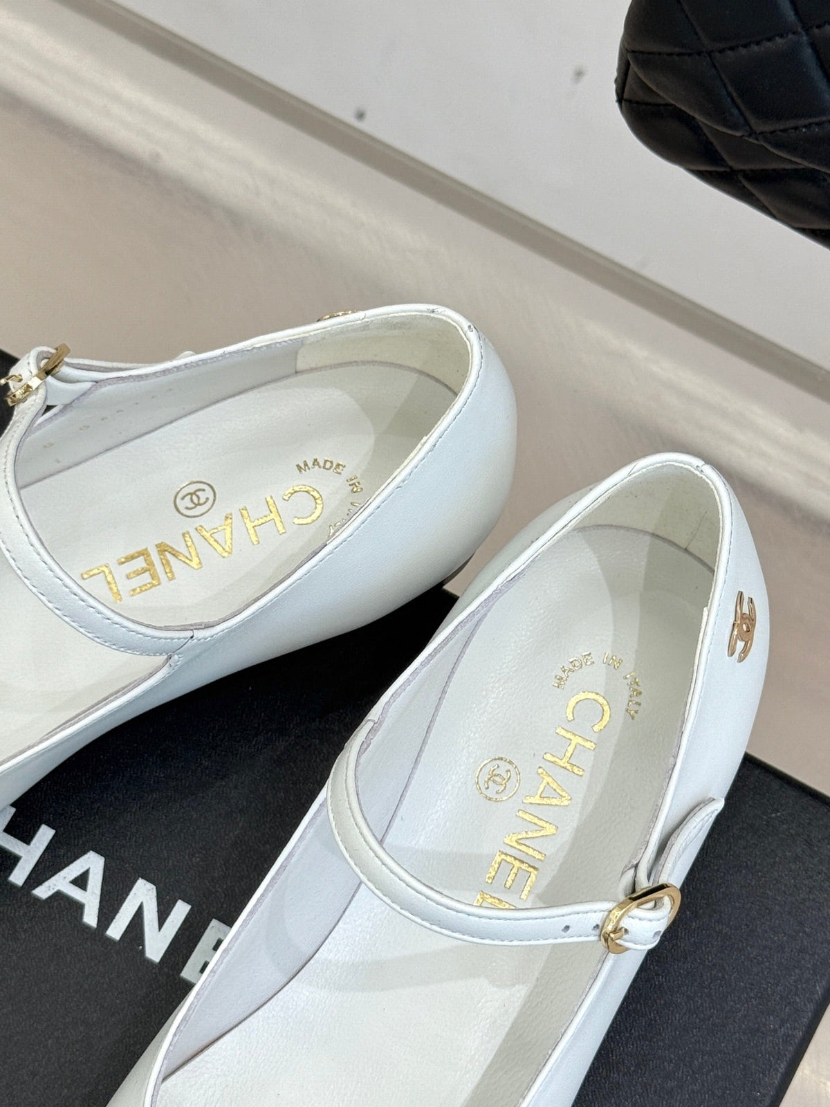 Chanel 25K Pointed Toe Mary Jane Flats