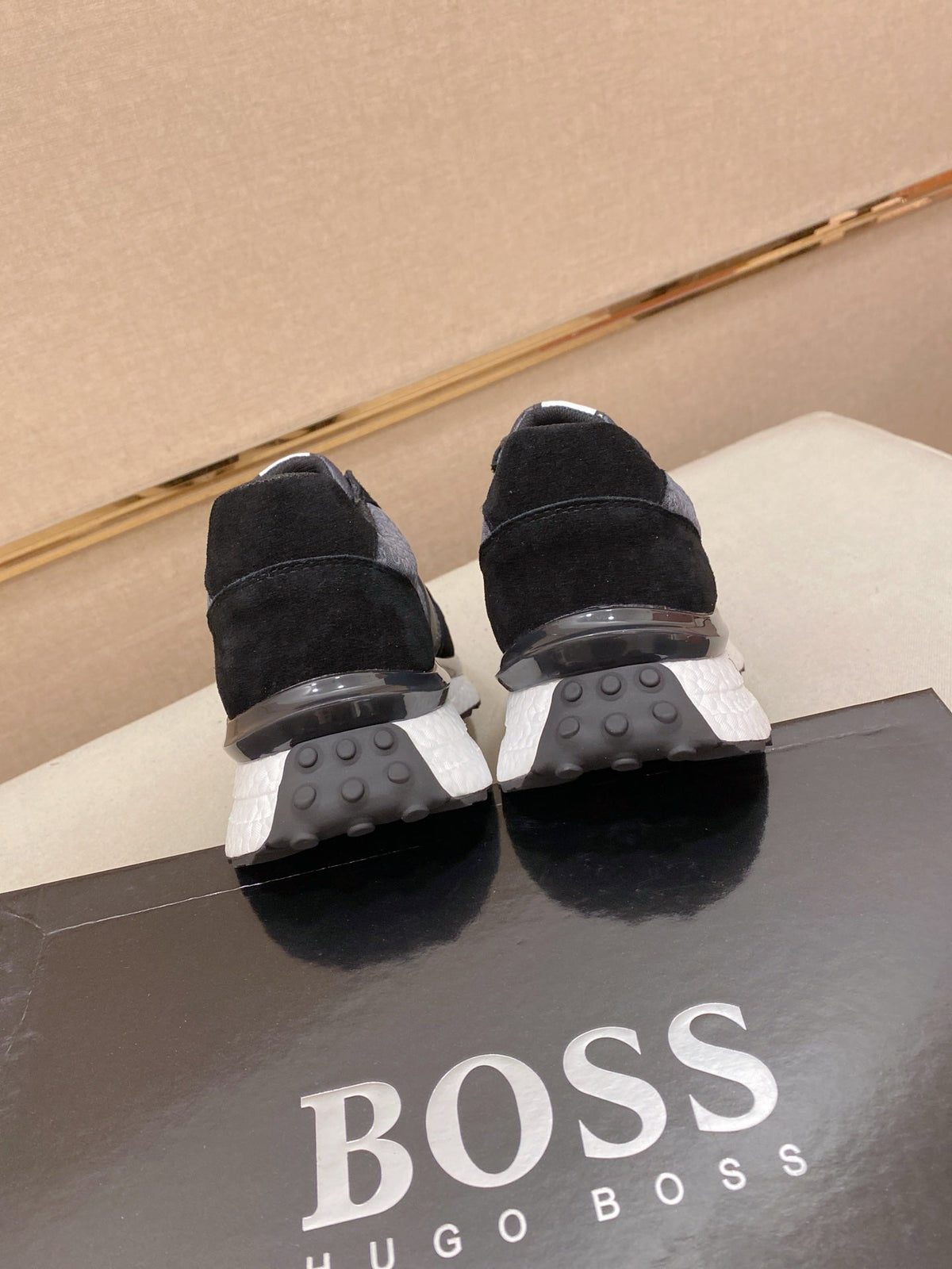 Boss Italian Leather Casual Sneakers