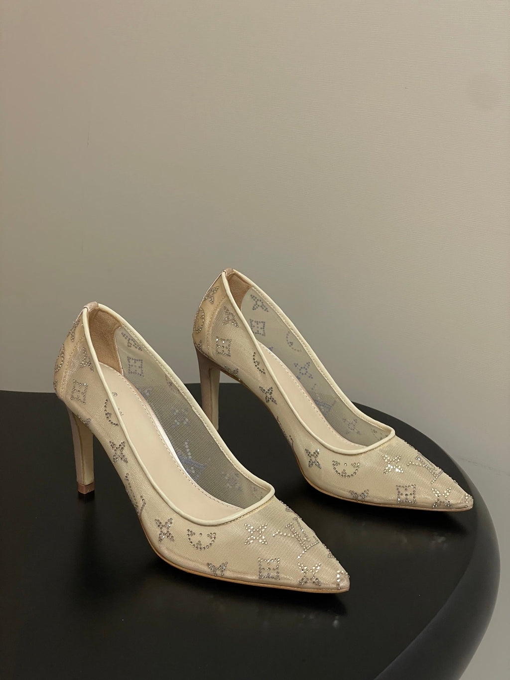 Louis Vuitton Gala Mesh Rhinestone High Heels – 25SS