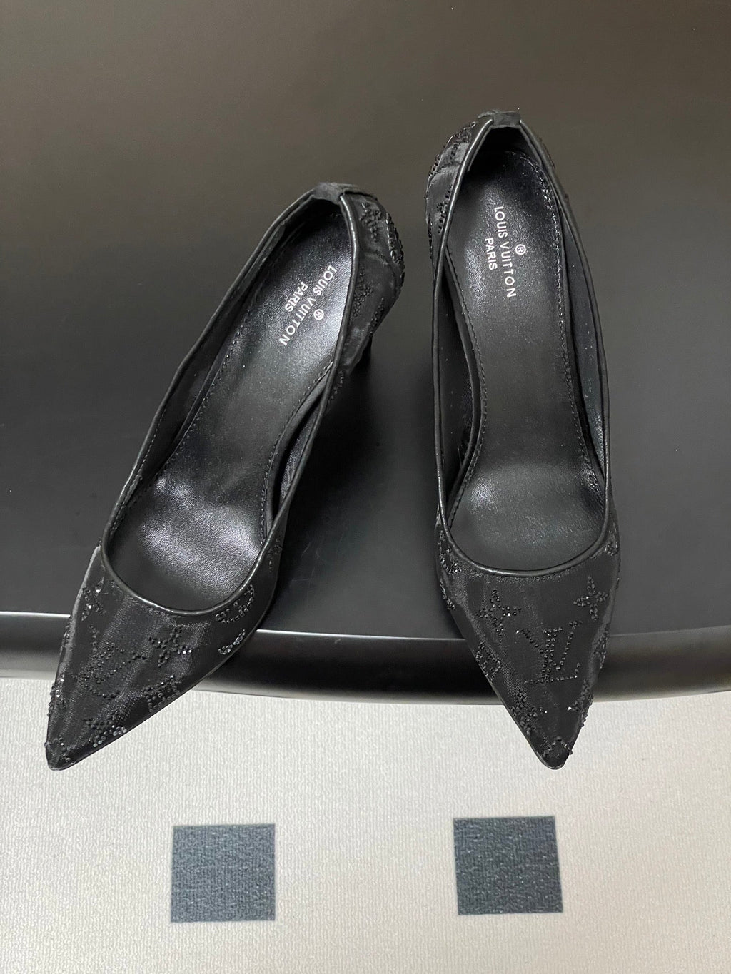 Louis Vuitton Gala Mesh Rhinestone High Heels – 25SS