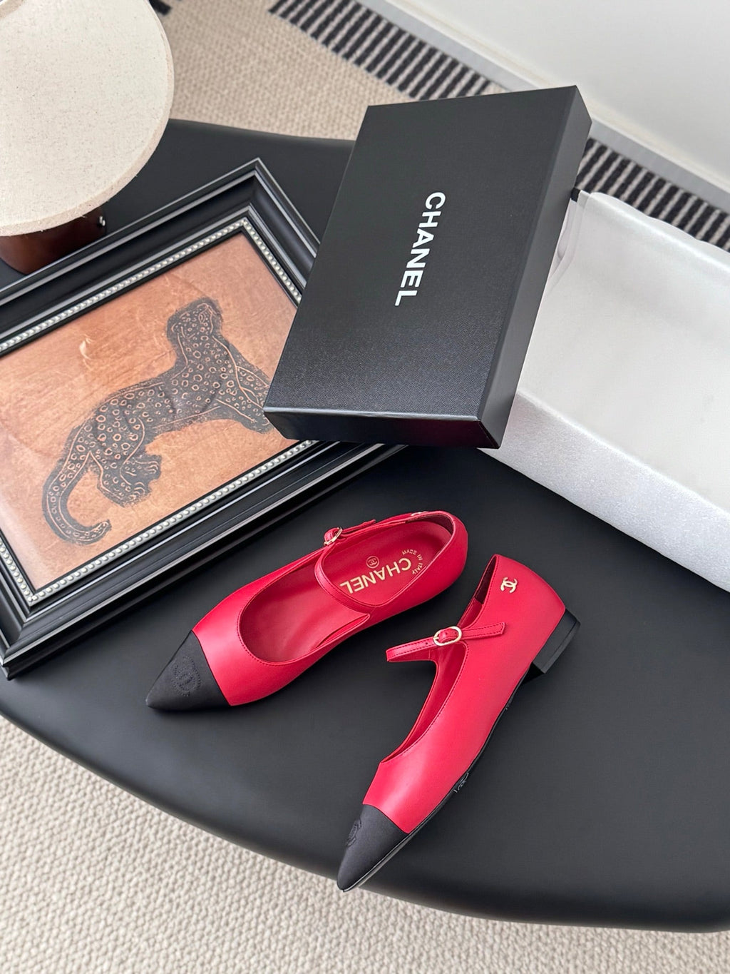 Chanel 25B Mary Jane Flats