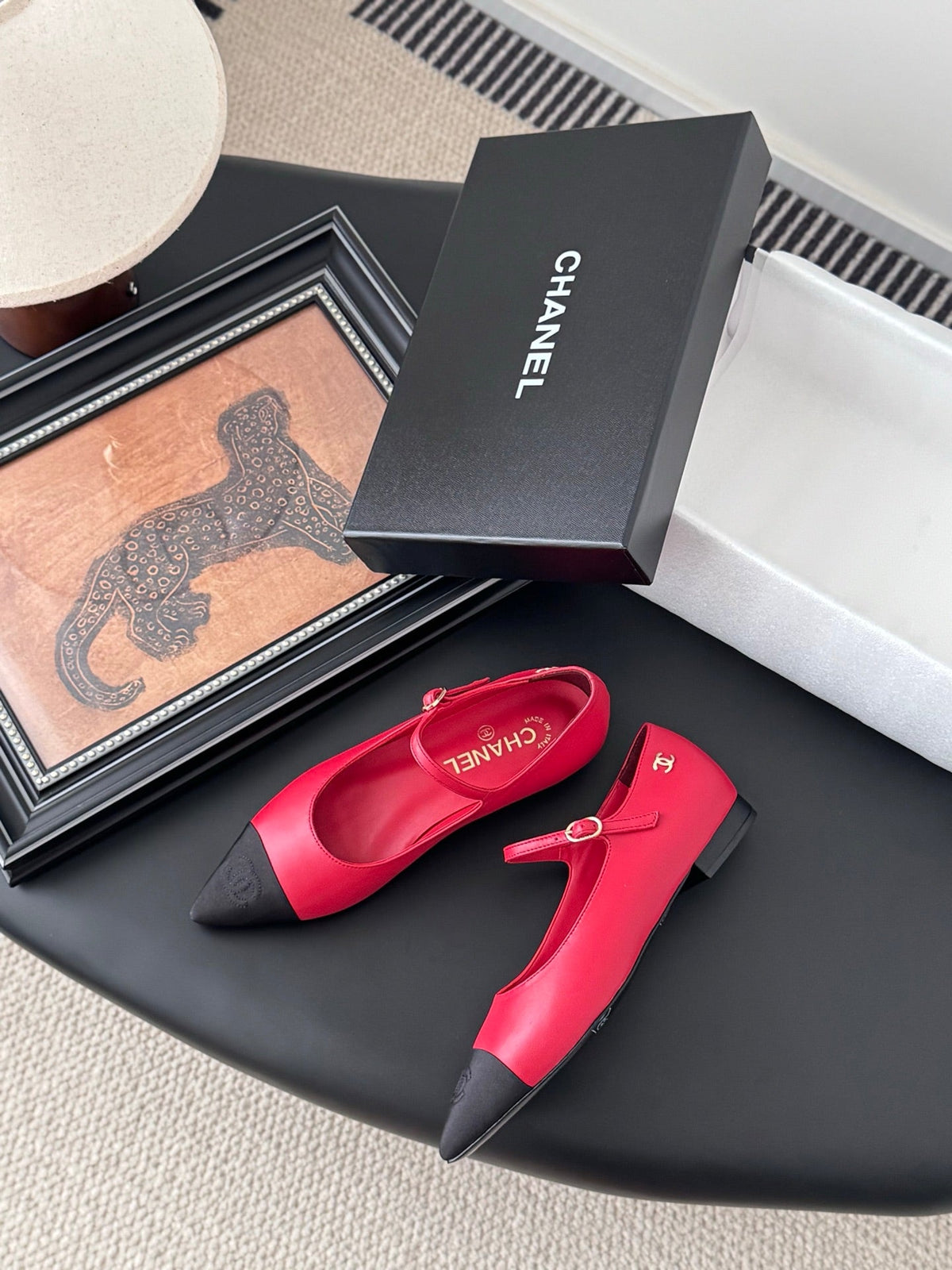 Chanel 25B Mary Jane Flats