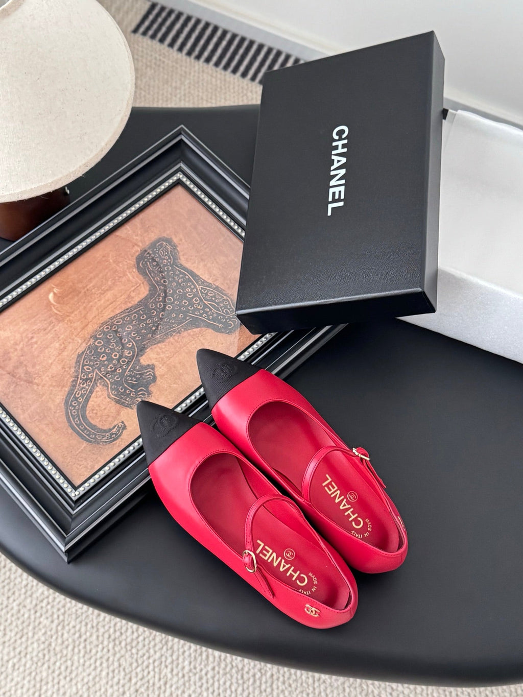 Chanel 25B Mary Jane Flats